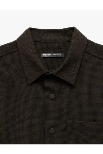 Snap Button Detailed Pocketed Regular Fit Viscose Blend - 5