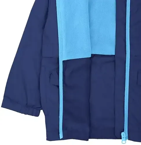 Snonook Toddler Rain Jacket - Microfleece Lined Kids Rain Jacket - Girls Rain Jacket - Boys Rain Jacket - Toddler Rain Coat - 5