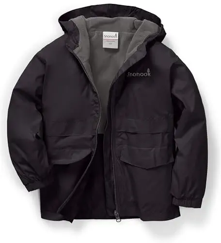 Snonook Toddler Rain Jacket - Microfleece Lined Kids Rain Jacket - Girls Rain Jacket - Boys Rain Jacket - Toddler Rain Coat - 3
