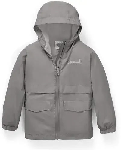 Snonook Toddler Rain Jacket - Microfleece Lined Kids Rain Jacket - Girls Rain Jacket - Boys Rain Jacket - Toddler Rain Coat - 1