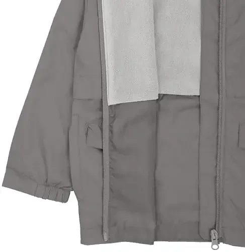 Snonook Toddler Rain Jacket - Microfleece Lined Kids Rain Jacket - Girls Rain Jacket - Boys Rain Jacket - Toddler Rain Coat - 5