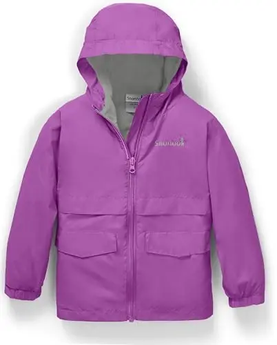 Snonook Toddler Rain Jacket - Microfleece Lined Kids Rain Jacket - Girls Rain Jacket - Boys Rain Jacket - Toddler Rain Coat 
