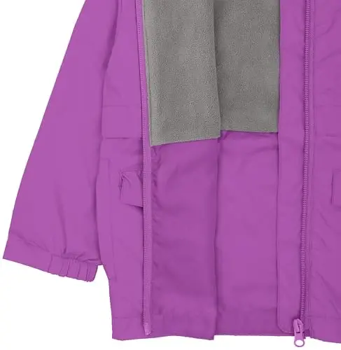Snonook Toddler Rain Jacket - Microfleece Lined Kids Rain Jacket - Girls Rain Jacket - Boys Rain Jacket - Toddler Rain Coat - 5