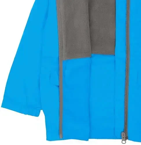 Snonook Toddler Rain Jacket - Microfleece Lined Kids Rain Jacket - Girls Rain Jacket - Boys Rain Jacket - Toddler Rain Coat - 5