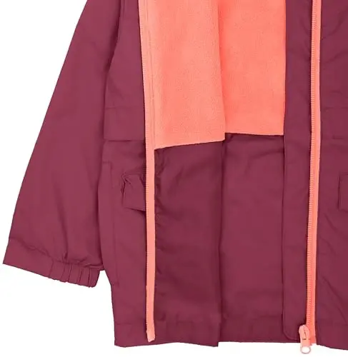 Snonook Toddler yomg'ir kurtkasi - Microfleece astarli bolalar yomg'ir kurtkasi - Qizlar yomg'ir kurtkasi - O'g'il bolalar yomg'ir kurtkasi - Toddler yomg'ir paltosi - 5