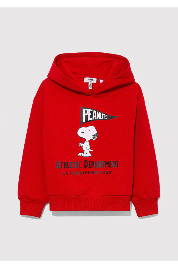 Snoopy Baskılı Kırmızı Sweatshirt 7S10068-35476 - 1