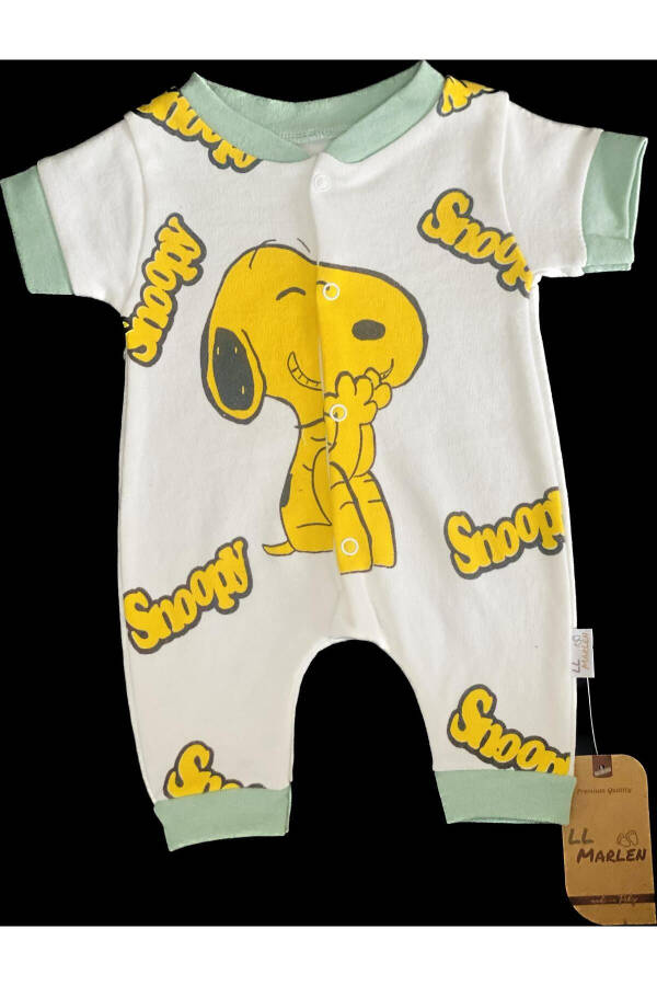 Snoopy naqshli chaqaloq kombinezoni - 1