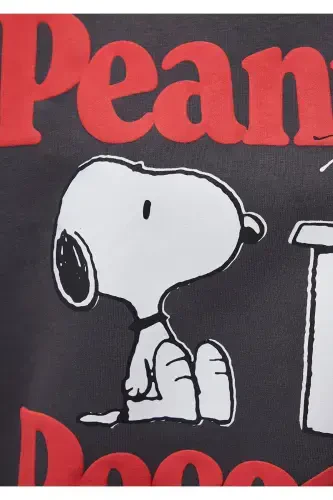Snoopy Printed Anthracite Sweatshirt - 8