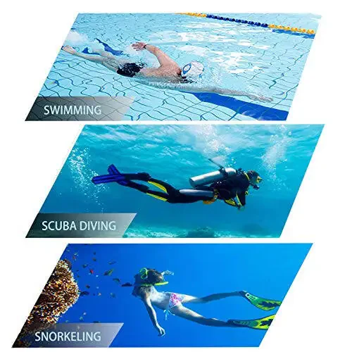 Snorkel niqobi, kattalar va yoshlar uchun Snorkeling to'plami, Sho'ng'in niqobi va to'liq quruq Snorkel suzish ko'zoynaklari Snorkeling, sho'ng'in, skuba sho'ng'in, suzish uchun mos keladi - 7