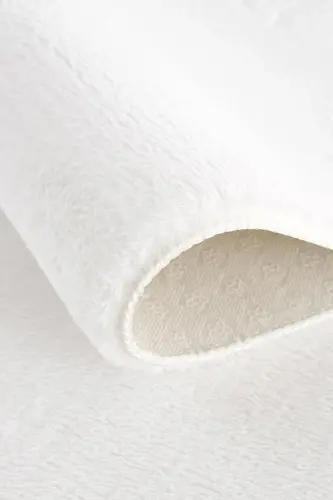 Snow White Fur Weave Carpet Plush Rabbit Hair Feeling Antibacterial-Snow White - ALGORAND HOME (1)