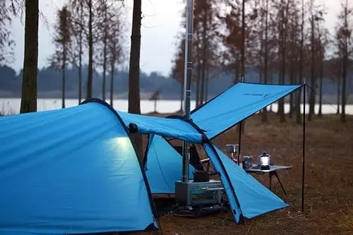 Hot Tent with Stove Jack – 4 Season Waterproof & Windproof Shelter for 1–4 People, Lightweight for Camping, Hiking, Hunting & Fishing - 6