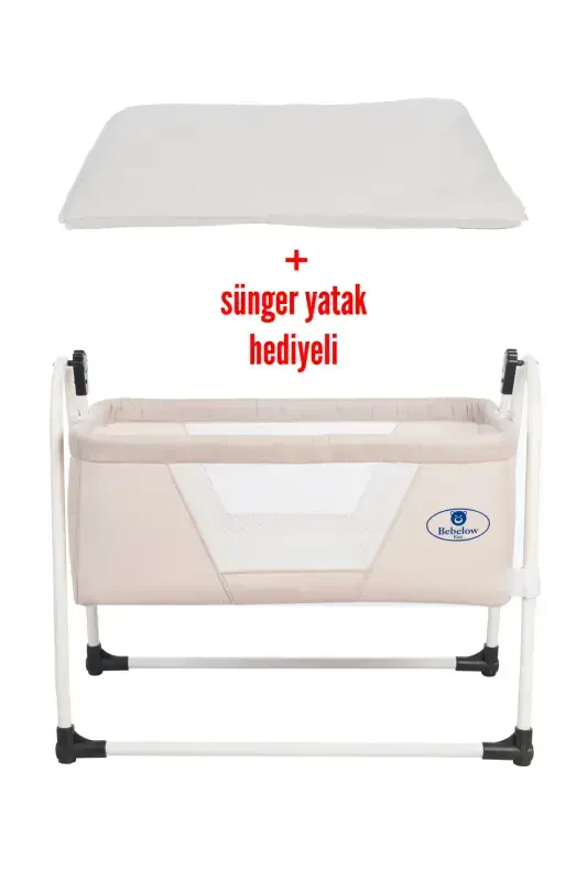 Sobee Portable Setup Fixable Luxury Rocking Baby Cradle-burgundy - 3