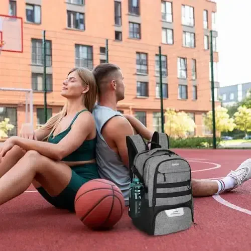 Soccer Backpack for Men and Women,Sports Bag with Ball Compartment,Gym Backpack with Shoe Compartment - 7