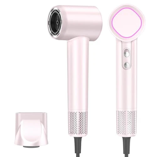 Soch quritgich ion, ayollar uchun 110000 RPM soch quritgichlar, tez quritish uchun seramik texnologiyasi nozulli, 3 tezlikda termokontrollar yuqori tezlikli soch quritgich professional, uy, sayohat va salonlar uchun shovqinsiz dizayn - HEXTEK
