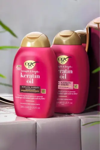 Soch sinishga qarshi Keratin Oil Sulfatsız Shampo 385 ml - 7