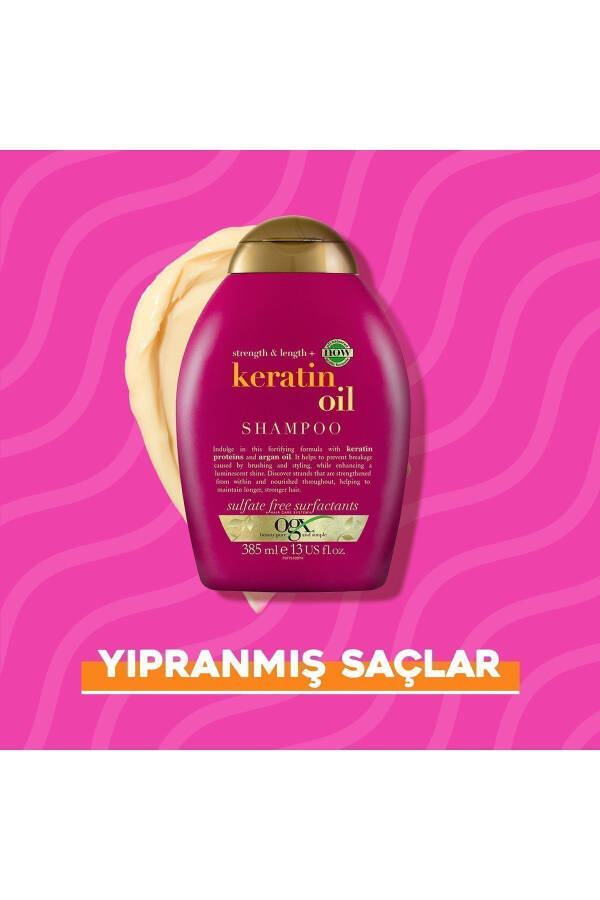 Soch sinishga qarshi Keratin Oil Sulfatsız Shampo 385 ml - 4