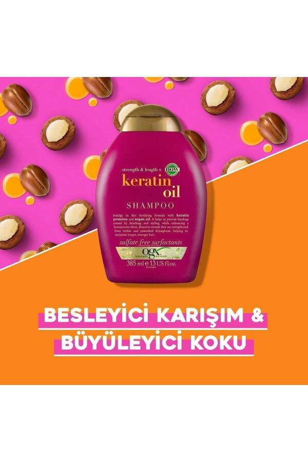 Soch sinishga qarshi Keratin Oil Sulfatsız Shampo 385 ml - 5