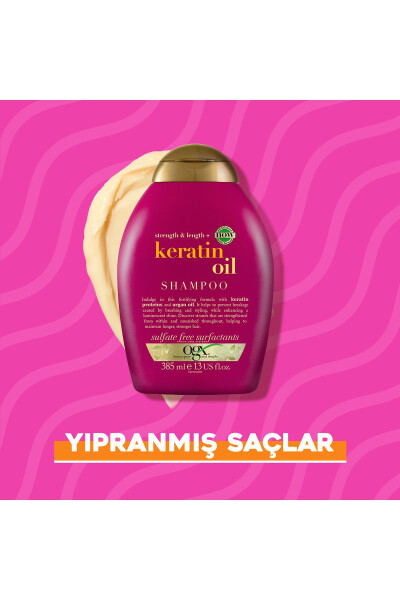 Soch sinishga qarshi Keratin Oil Sulfatsız Shampo 385 ml - 10