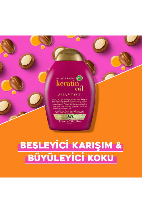 Soch sinishga qarshi Keratin Oil Sulfatsız Shampo 385 ml - 11