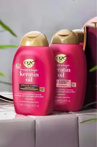 Soch sinishga qarshi Keratin Oil Sulfatsız Shampo 385 ml - 6