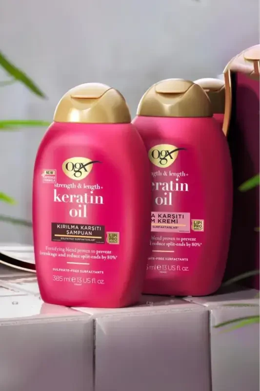 Soch sinishga qarshi Keratin Oil Sulfatsız Shampo 385 ml - 6