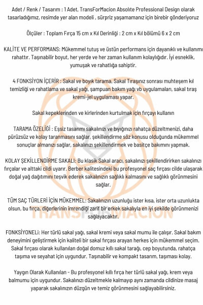 Soch va Soqol Tarash Cho'tkasi - 8