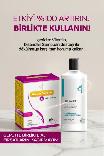 Soch va Tirnoq Vitamini - Soch Vitamini B Kompleksi - Biotin Tablet Keratin Selen Sink Soch To'kilishi - 12