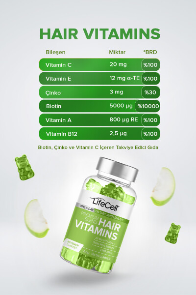 Soch Vitaminlari S Vitamini Biotin Sink - Soch Vitamini - Oziq-ovqat Qo'shimchasi - 3