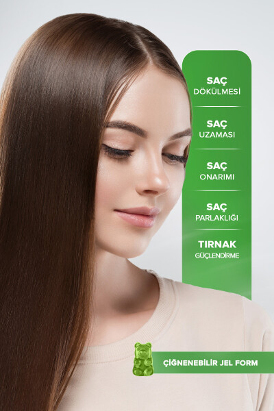 Soch Vitaminlari S Vitamini Biotin Sink - Soch Vitamini - Oziq-ovqat Qo'shimchasi - 4