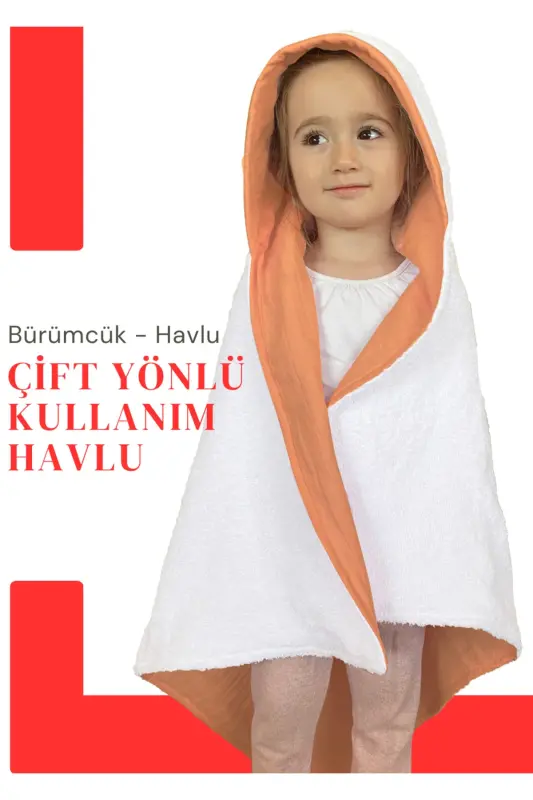 Sochiqli muslinli chaqaloq bolalar sochiqli sochiq sochiqli hammom sochiqli paxta plyaj sochiqli ikki tomonlama foydalanish-oq - 3