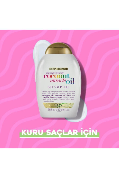 Sochlarni yumshatuvchi kokos mo''jizasi yog'i sulfatsız shampun 385 ml - 4