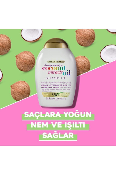 Sochlarni yumshatuvchi kokos mo''jizasi yog'i sulfatsız shampun 385 ml - 5