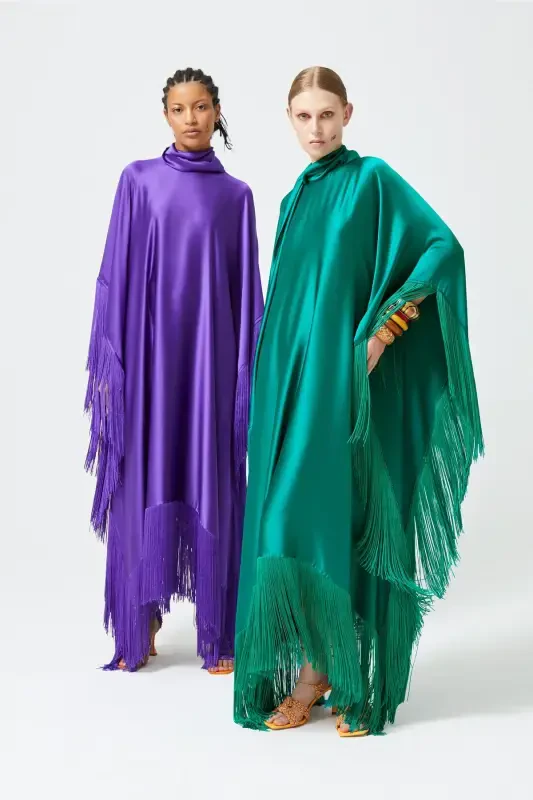 Sochli ko'ylak Zumrad yashil-Zumrad yashil - 4