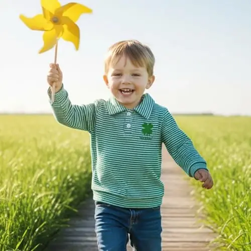 Socutebabe Little Boy St Patricks Day Outfit ToddlerSt Patricks Day Shirt Long Sleeve Crewneck Sweatshirts Cute Irish Clothes - 3