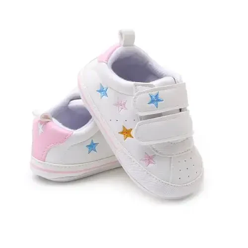 SOFMUO Baby Boys Girls High Top Ankle PU Leather Sneakers Soft Rubber Sole Infant Moccasins Newborn Oxford Loafers Anti-Slip Toddler Wedding Uniform Dress Shoes - 3
