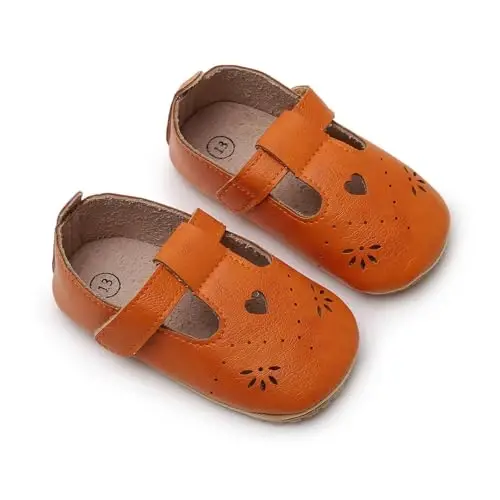 SOFMUO Baby Boys Girls Lace Up Charmli Teri Poyabzal Yumshoq Rezina Poy Infant Mokasinlari Yangi tug'ilgan Oksford Loferlari Sirpanishga qarshi Toddler To'y Uniform Libos Poyabzallari - 6