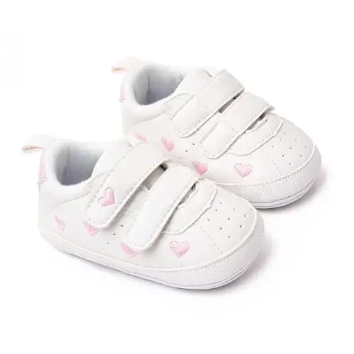 SOFMUO Baby Boys Girls High Top Ankle PU Leather Sneakers Soft Rubber Sole Infant Moccasins Newborn Oxford Loafers Anti-Slip Toddler Wedding Uniform Dress Shoes - 5