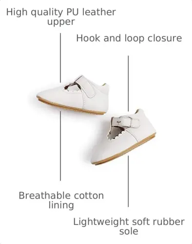 SOFMUO Baby Boys Girls High Top Ankle PU Leather Sneakers Soft Rubber Sole Infant Moccasins Newborn Oxford Loafers Anti-Slip Toddler Wedding Uniform Dress Shoes 