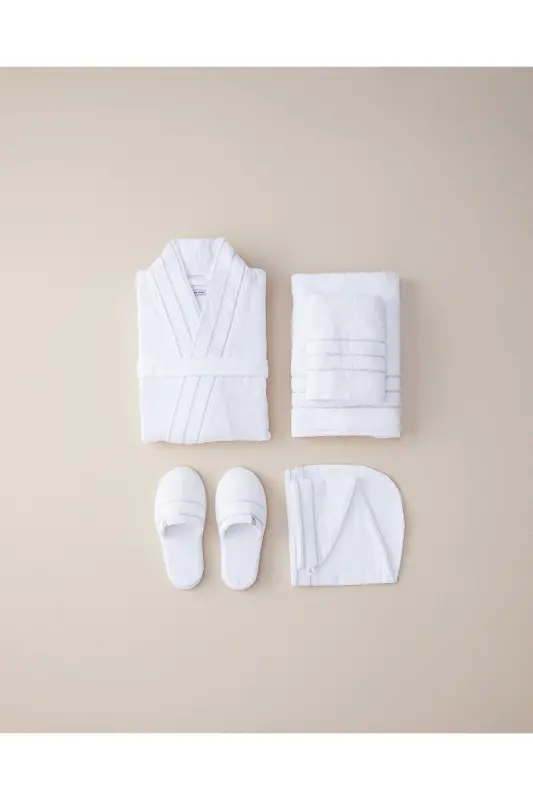 Soft Cotton Bathrobe White - 2