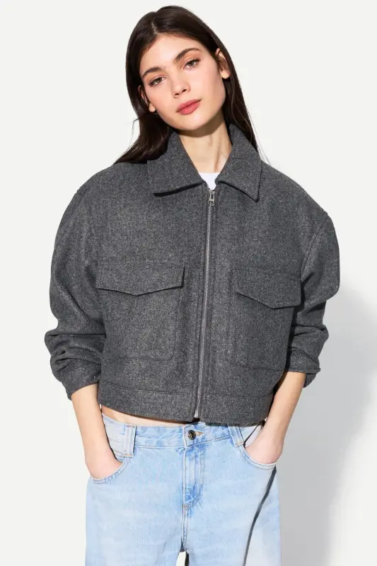 Soft crop jacket - 1