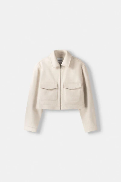 Soft crop jacket - BERSHKA (1)