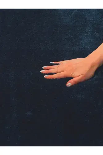 Soft Home Puffy Peluş Gilam Yoʻlak-toʻq koʻk - 4