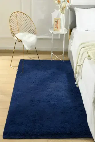 Soft Home Puffy Плюшевый Ковер Дорожка-темно-синий - 2