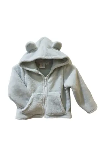 Soft Hooded Plush Welsoft Baby-Children's Jacket - Cardigan 2-4 Years /mint-mint - 3