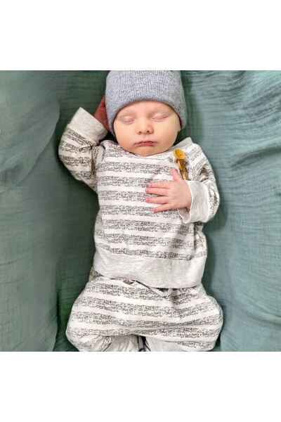 Soft Organik % 100 Pamuk Tek Kat Müslin Kundak Örtüsü Bebek Batteniyesi Mint Renk 110x110 Cm-mint - TINYBABYCONCEPT (1)