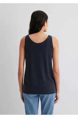 Soft-Premium Black (TENCEL™) Modal Blended Tank Top Slim Fit 1613216-900 - Black-900 - 5