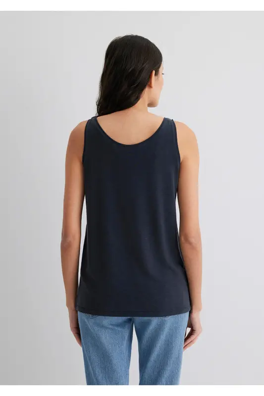 Soft-Premium Black (TENCEL™) Modal Blended Tank Top Slim Fit 1613216-900 - Black-900 - 5