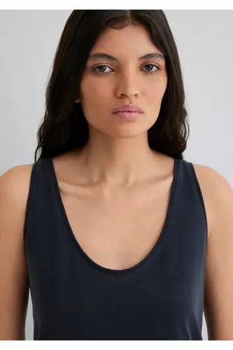 Soft-Premium Black (TENCEL™) Modal Blended Tank Top Slim Fit 1613216-900 - Black-900 - 6