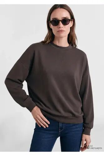 Soft-Premium (TENCEL™) Modal Karışımlı Kahverengi Sweatshirt 168837-89103 - Kahverengi-89103 - 1