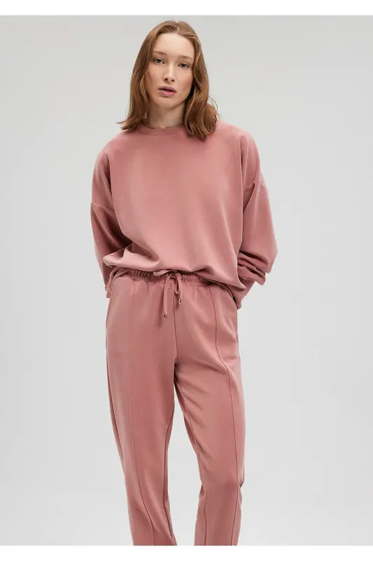 Soft-Premium (TENCEL™) Modal Karışımlı Pembe Sweatshirt 168837-71072 - Pembe-71072 - 1